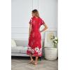 Ekouaer Moo Moos for Women House Dress Long Nightgown Flora Print Mumus Dress S-4XL(Red)