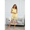Ekouaer Moo Moos for Women House Dress Long Nightgown Flora Print Mumus Dress S-4XL(Yellow Flower)