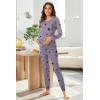 Ekouaer Nursing Pajama Set Long Sleeve Maternity Clothes Labor Pregnancy Pjs Breastfeeding Thermal Underwear Sleepwear(Grey Star)