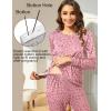 Ekouaer Nursing Pajama Set Long Sleeve Maternity Clothes Labor Pregnancy Pjs Breastfeeding Thermal Underwear Sleepwear(Pink Leopard)