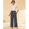 Ekouaer Pajama Pants for Women Soft Comfy Pajama Bottoms Casual Stretch Wide Leg Pants with Pockets(Dark Grey)