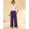 Ekouaer Pajama Pants for Women Soft Comfy Pajama Bottoms Casual Stretch Wide Leg Pants with Pockets(Dark Purple)