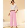 Ekouaer Pajama Pants for Women Soft Comfy Pajama Bottoms Casual Stretch Wide Leg Pants with Pockets(Light Pink)