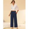 Ekouaer Pajama Pants for Women Soft Comfy Pajama Bottoms Casual Stretch Wide Leg Pants with Pockets(Navy)