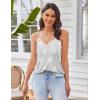 Ekouaer Pajama Sets for Women Lingerie Sleepwear 2 Piece Cami Split Short Set V Neck Lace Pjs(Star Grey)