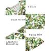 Ekouaer Silk Pajama for Women Short Sleeve Satin Pj Set Two Piece Soft Sleepwear Loungewear, S-XXL(Green Leaves)