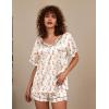Ekouaer Silk Pajama for Women Short Sleeve Satin Pj Set Two Piece Soft Sleepwear Loungewear, S-XXL(Pink Flamingo)