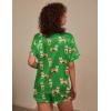 Ekouaer Silk Pajama for Women Short Sleeve Satin Pj Set Two Piece Soft Sleepwear Loungewear, S-XXL(Tiger & Polka Dots)