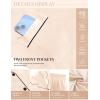 Ekouaer Silk Pajamas for Women Classic Button Down Satin Pajama Sets Long Sleeve Lounge Set(Dark Green Striped)