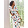Ekouaer Silk Satin Pajamas Set Women Short Sleeve Sleepwear Soft Button Down Loungewear Pjs Set(Blue Cat)