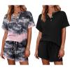 A-tie Dye Black Pink/Black
