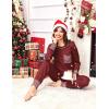 Ekouaer 2 Pack Womens Pajama Sets Long Sleeve Lounge Sets Soft Pj Sleepwear Loungewear(A-christmas Red/Red-black Plaid)