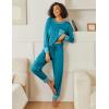 Ekouaer 2 Pack Womens Pajama Sets Long Sleeve Lounge Sets Soft Pj Sleepwear Loungewear(Bug/Green)