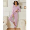 Ekouaer 2 Pack Womens Pajama Sets Long Sleeve Lounge Sets Soft Pj Sleepwear Loungewear(Heart Print/Pink Point)