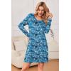 Ekouaer 3 Pack Women’s Nightgowns Long Sleeve Sleep Shirts Comfy Soft Nightshirt Women Pajama Sleep Dress Cute Sleepwear(Good Night coffee star)