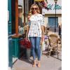 Ekouaer 4 Packs Women’s Maternity Shirts Short Sleeve Split Side Pregnancy Tee Tops Tunic Blouse Mama Clothes(4pcs Black / Brown / Grey / Floral White)