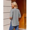 Ekouaer 4 Packs Women’s Maternity Shirts Short Sleeve Split Side Pregnancy Tee Tops Tunic Blouse Mama Clothes(4pcs Black / Brown / Grey / Stripe)