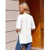 Ekouaer 4 Packs Women’s Maternity Shirts Short Sleeve Split Side Pregnancy Tee Tops Tunic Blouse Mama Clothes(4pcs Black / Brown / White / Blue)