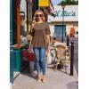 Ekouaer 4 Packs Women’s Maternity Shirts Short Sleeve Split Side Pregnancy Tee Tops Tunic Blouse Mama Clothes(4pcs Black / Brown / White / Khaki)