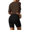 Ekouaer Pajamas 2 Piece Lounge Sets Ribbed Knit Matching Outfits T-shirt Biker Shorts Sleepwear Loungewear Sweatsuits(Leopard Heart)