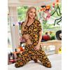 Ekouaer Pajamas for Women Set 2 Piece Lounge Set Short Sleeve Pjs Joggers Long Pants Sleepwear with Pockets(Black Halloween)