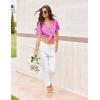 Ekouaer Pajamas for Women Set Button Up Sleepswear 2 Piece Short Sleeve PJ Top and Long Pants Loungwear With Pocket S-XXL(Hot Pink Leopard Print)