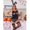 Ekouaer Silk Pajamas Set for Women Satin Backless Lingerie Pjs Cami Top and Shorts Nightwear(Black Skull)