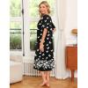 Ekouaer Women’s House Dress with Pockets(Black White Butterfly)