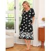 Ekouaer Women’s House Dress with Pockets(Black White Butterfly)
