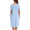 Ekouaer Women’s House Dress with Pockets(Blue White Floral)