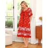 Ekouaer Women’s House Dress with Pockets(Christmas Print)