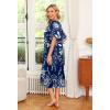 Ekouaer Women’s House Dress with Pockets(Evening Blue Vines)