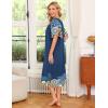 Ekouaer Women’s House Dress with Pockets(Mandola)