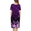 Ekouaer Women’s House Dress with Pockets(Purple Black Floral)