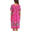 Ekouaer Women’s House Dress with Pockets(Rose Red Butterfly)