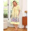 Ekouaer Women’s House Dress with Pockets(Yellow Butterfly)