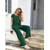 Ekouaer Womens Matching Sets Knit Sweater Sets 2 Pieces Outfits Pullover Tops Wide Legs Pants Lounge Set(Bright Green)