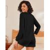 Ekouaer Womens Pajama Sets 2 Piece Lounge Set Casual Long Sleeve Loungewear Matching Sleepwear(Black)