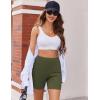 Ekouaer Womens Pajamas 2 Piece Lounge Sets Oversized V Neck T-Shirts Tops Biker Shorts Set Workout Reversible Tracksuit S-XXL(Army Green)