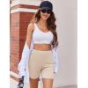 Ekouaer Womens Pajamas 2 Piece Lounge Sets Oversized V Neck T-Shirts Tops Biker Shorts Set Workout Reversible Tracksuit S-XXL(Champagne)