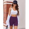 Ekouaer Womens Pajamas 2 Piece Lounge Sets Oversized V Neck T-Shirts Tops Biker Shorts Set Workout Reversible Tracksuit S-XXL(Purple)