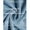 Ekouaer Womens Pajamas Set 2 Piece Lounge Sets Ribbed Knit Button Down Pjs Set Fleece Long Sleeve Sleepwear(Teal Blue)