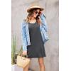 Ekouaer Women’s Racerback Sleeveless Nightgown(Charcoal Grey)