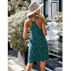 Ekouaer Women’s Racerback Sleeveless Nightgown(Green Leopard)