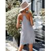 Ekouaer Women’s Racerback Sleeveless Nightgown(Light Grey)