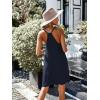 Ekouaer Women’s Racerback Sleeveless Nightgown(Navy Blue)