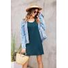 Ekouaer Women’s Racerback Sleeveless Nightgown(Peacock Blue)