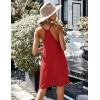 Ekouaer Women’s Racerback Sleeveless Nightgown(Red)