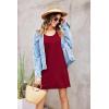 Ekouaer Women’s Racerback Sleeveless Nightgown(Wine Red)