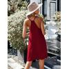 Ekouaer Women’s Racerback Sleeveless Nightgown(Wine Red)